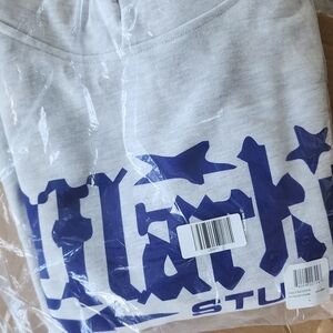 Gray and Blue Hoodie